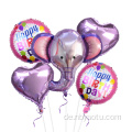 5 PCs Meerjungfrau Folie Ballon Ballon